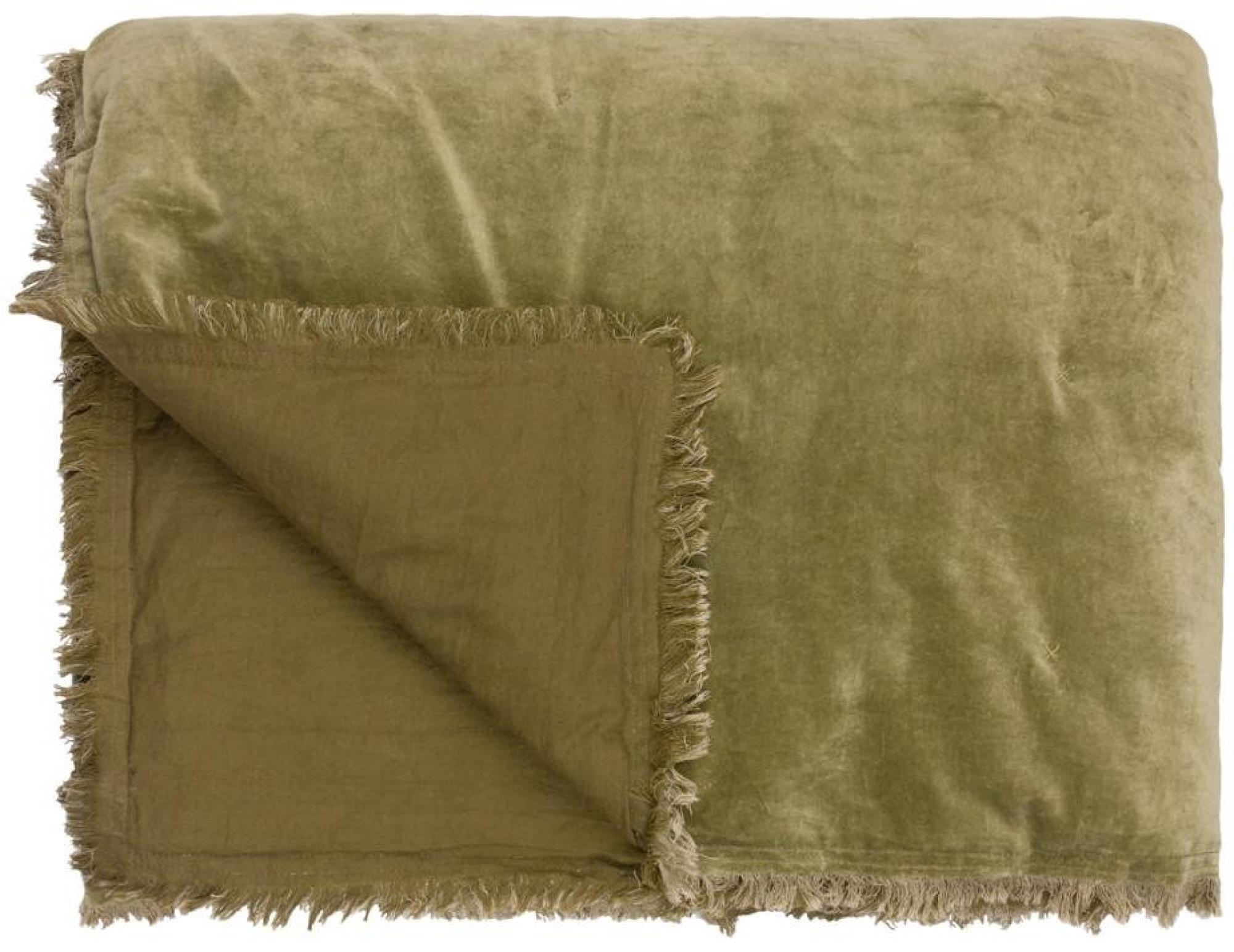 Yard Jaye Moss Cotton Velvet Filled Bedspread