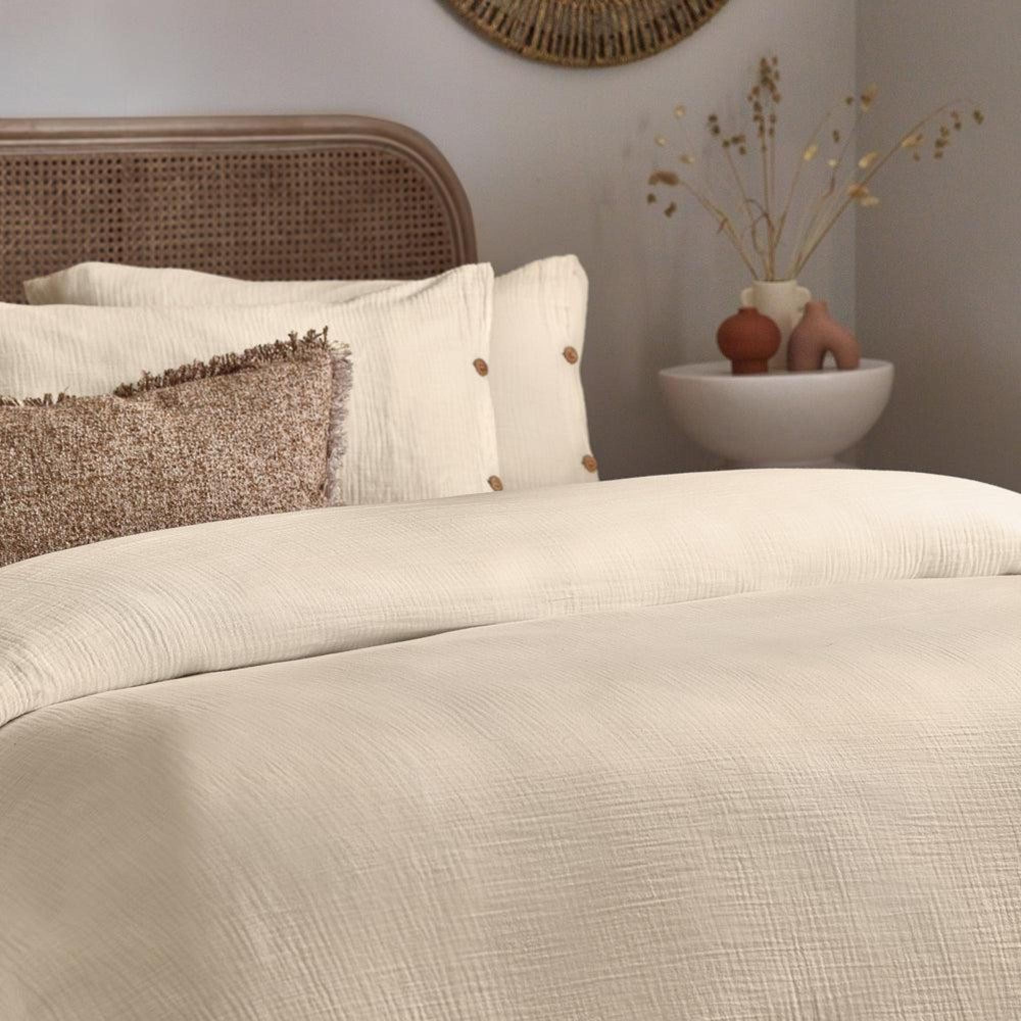 Yard Lark Natural Cotton Muslin Duvet Cover Set