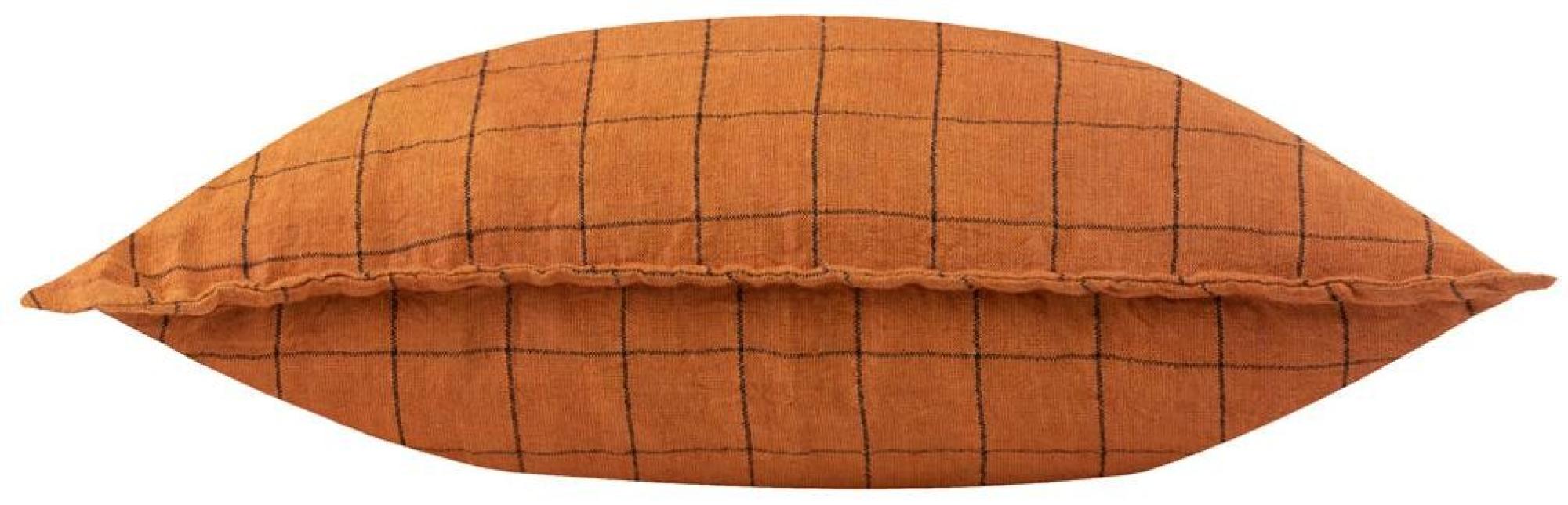 Yard Linen Brick Grid Check Cushion