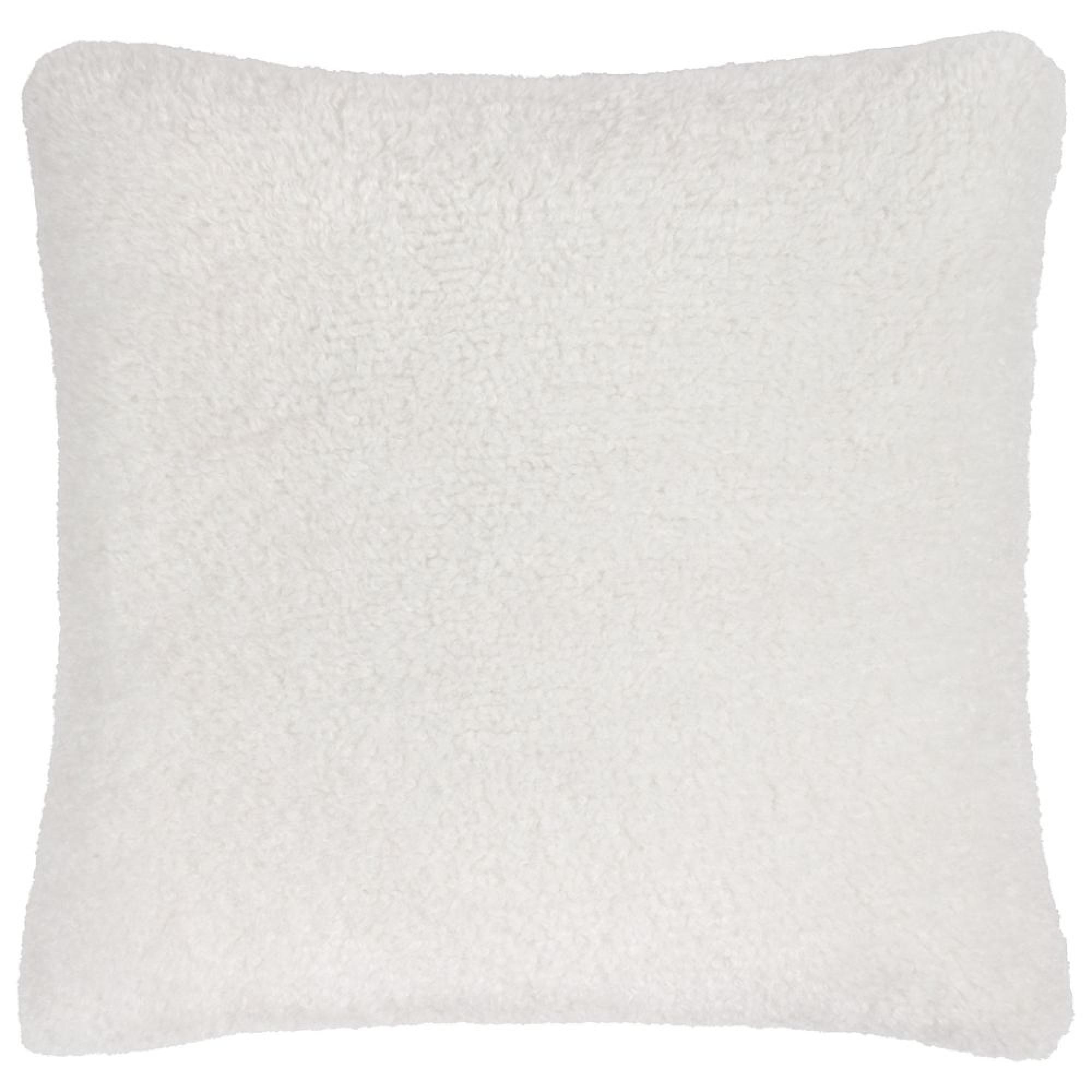 Yard Olann Ecru White Faux Shearling Cushion