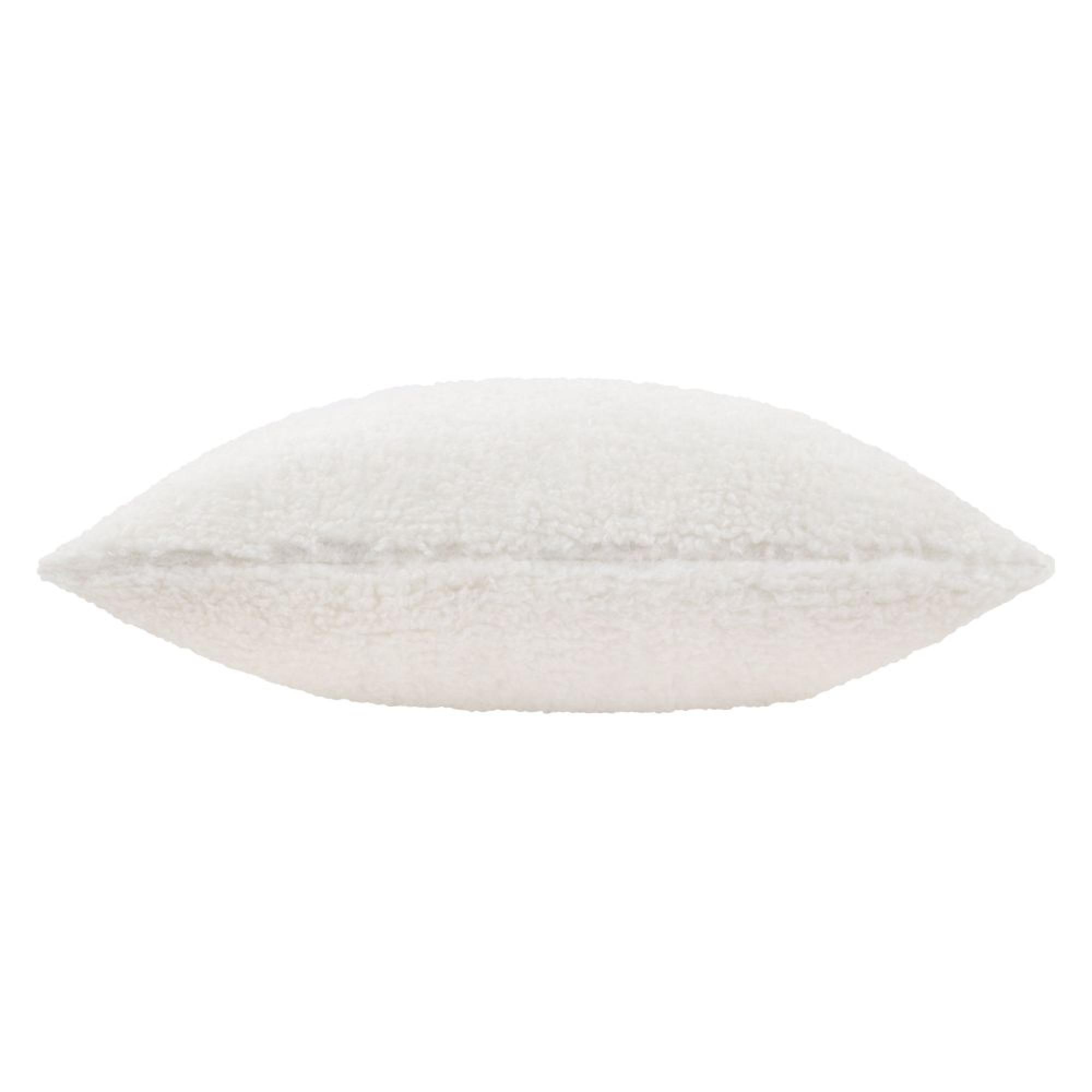 Yard Olann Ecru White Faux Shearling Cushion