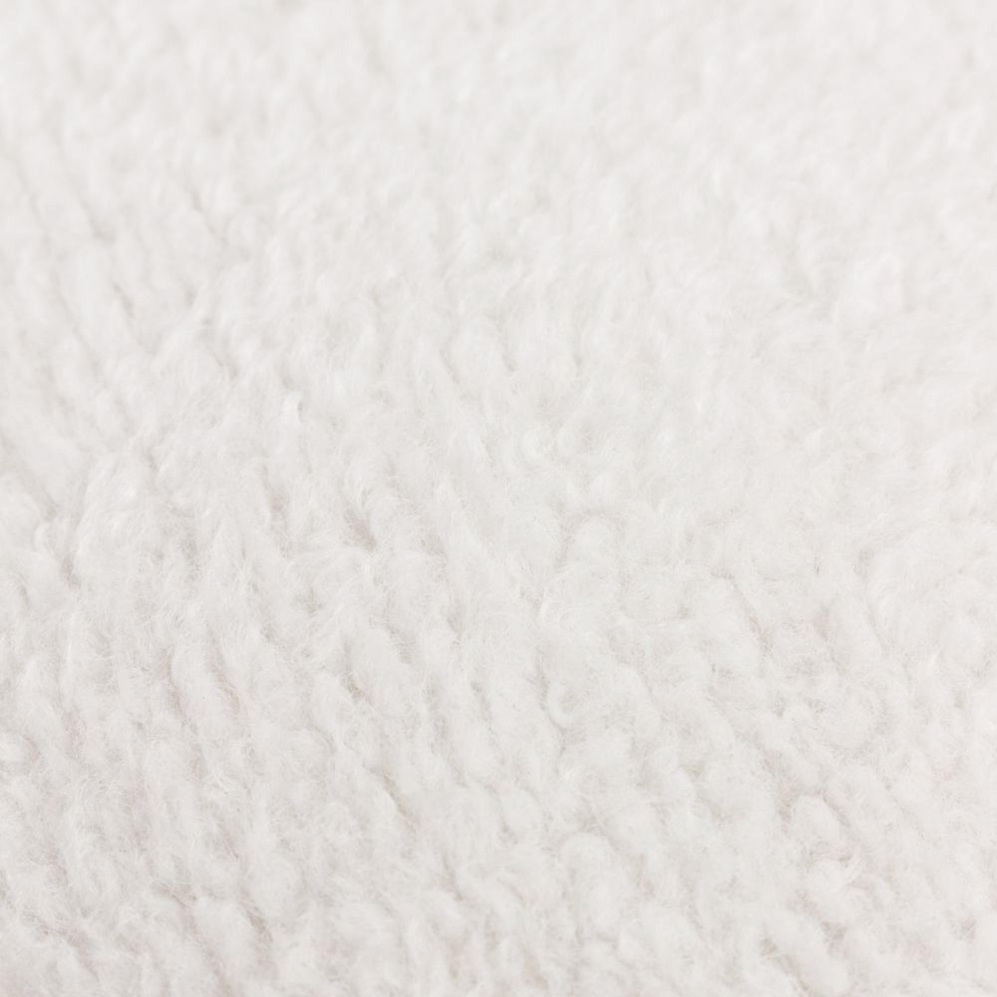 Yard Olann Ecru White Faux Shearling Cushion