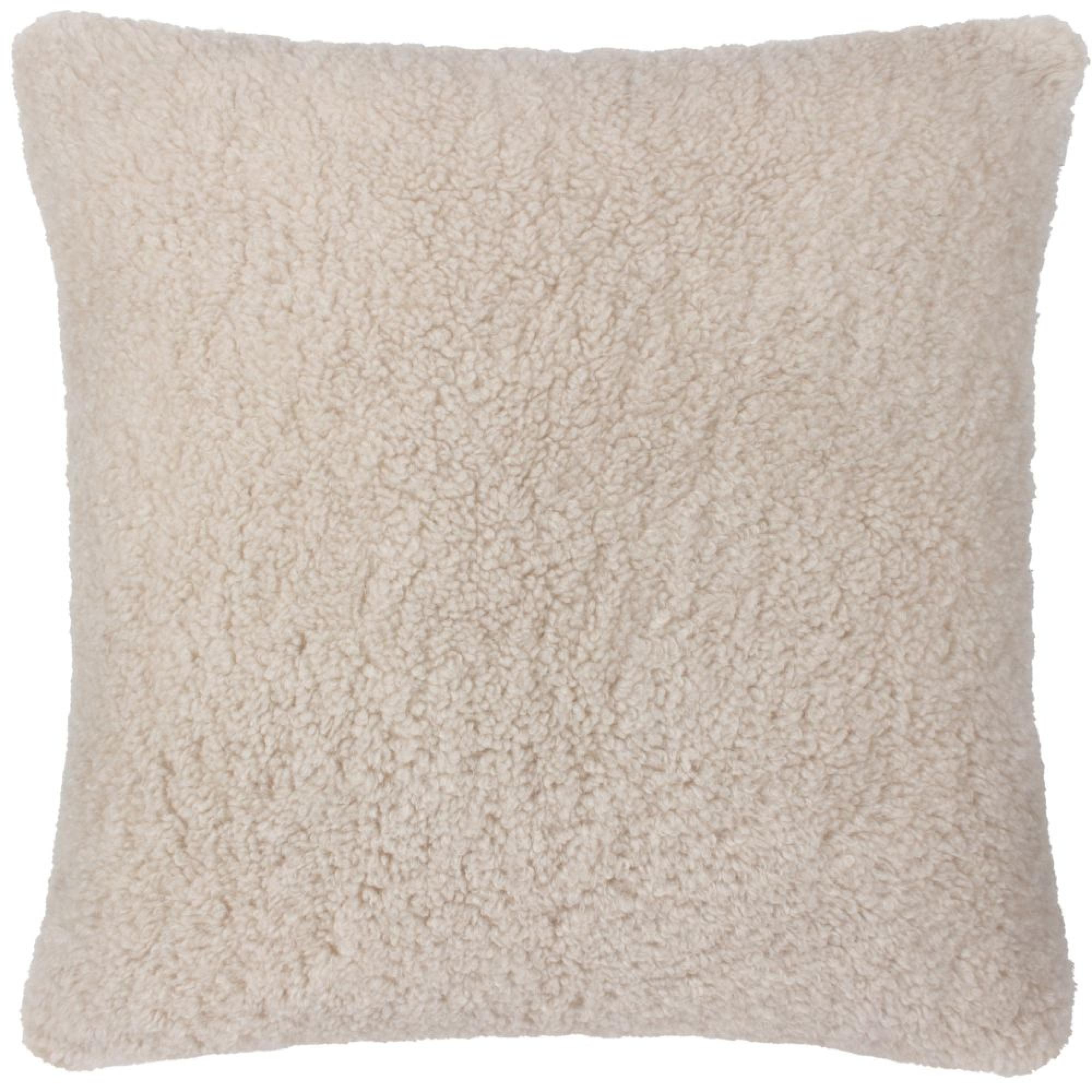 Yard Olann Faux Shearling Beige Cushion