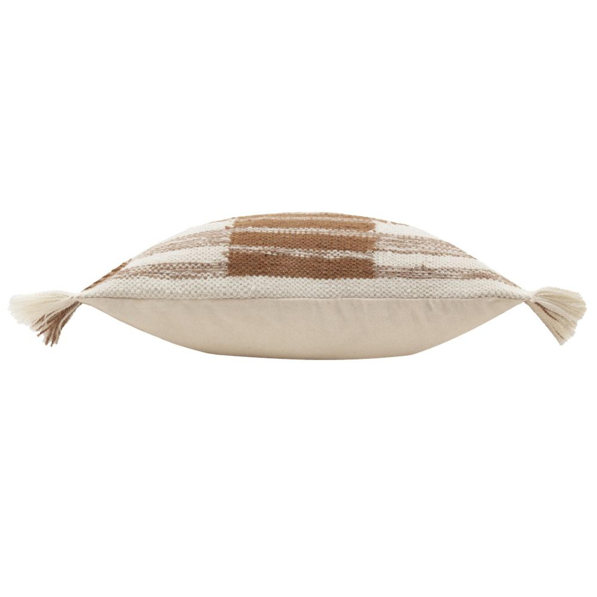 Yard Torode Baked Earth Orange Woven Cushion