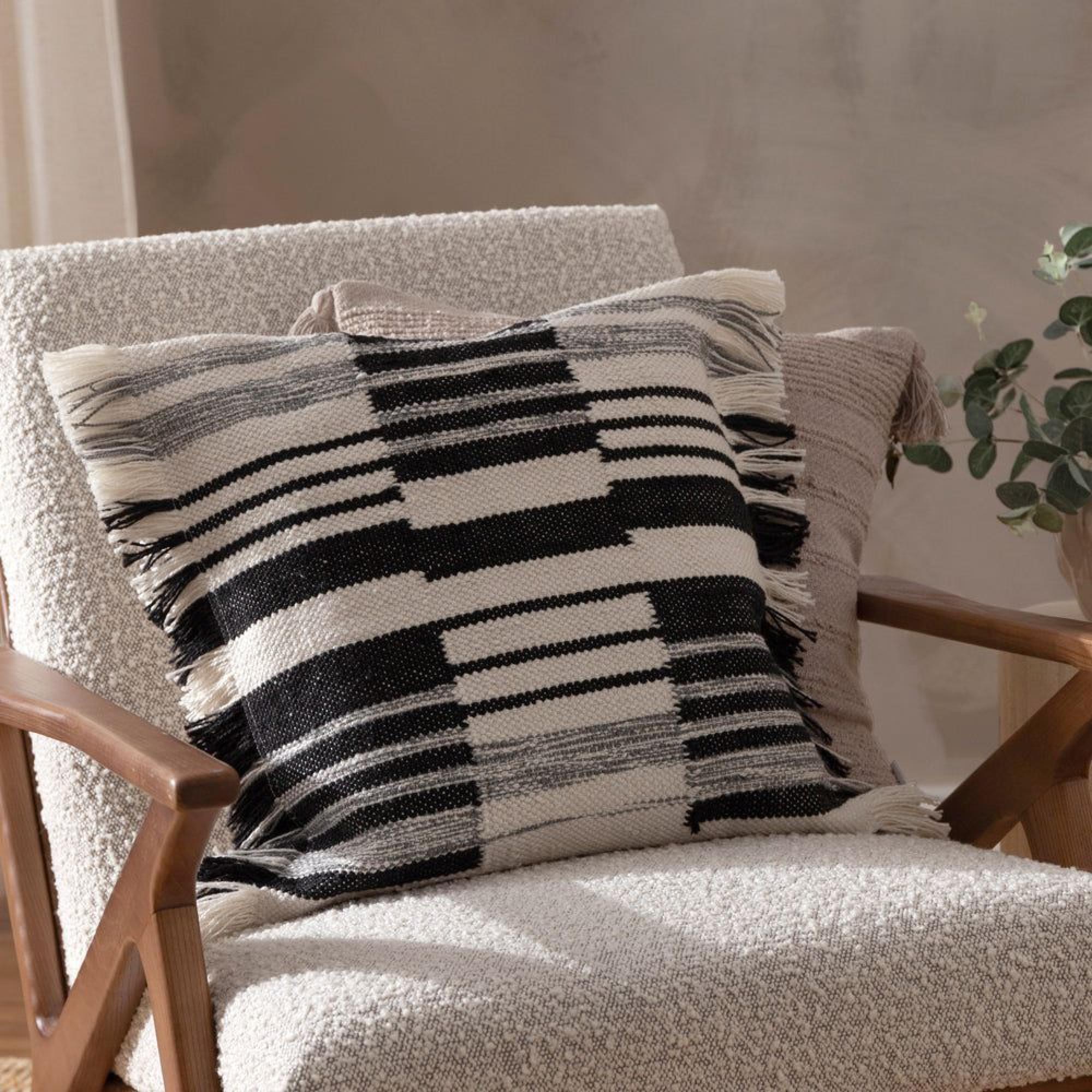Yard Torode Black Woven Cushion