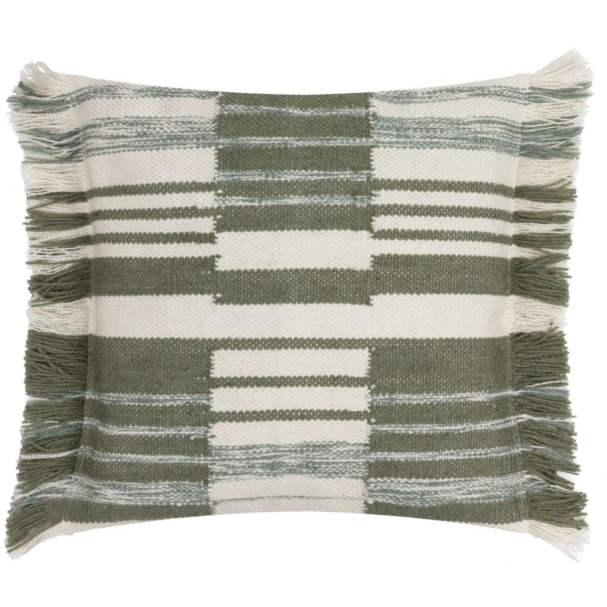 Yard Torode Sage Green Woven Cushion