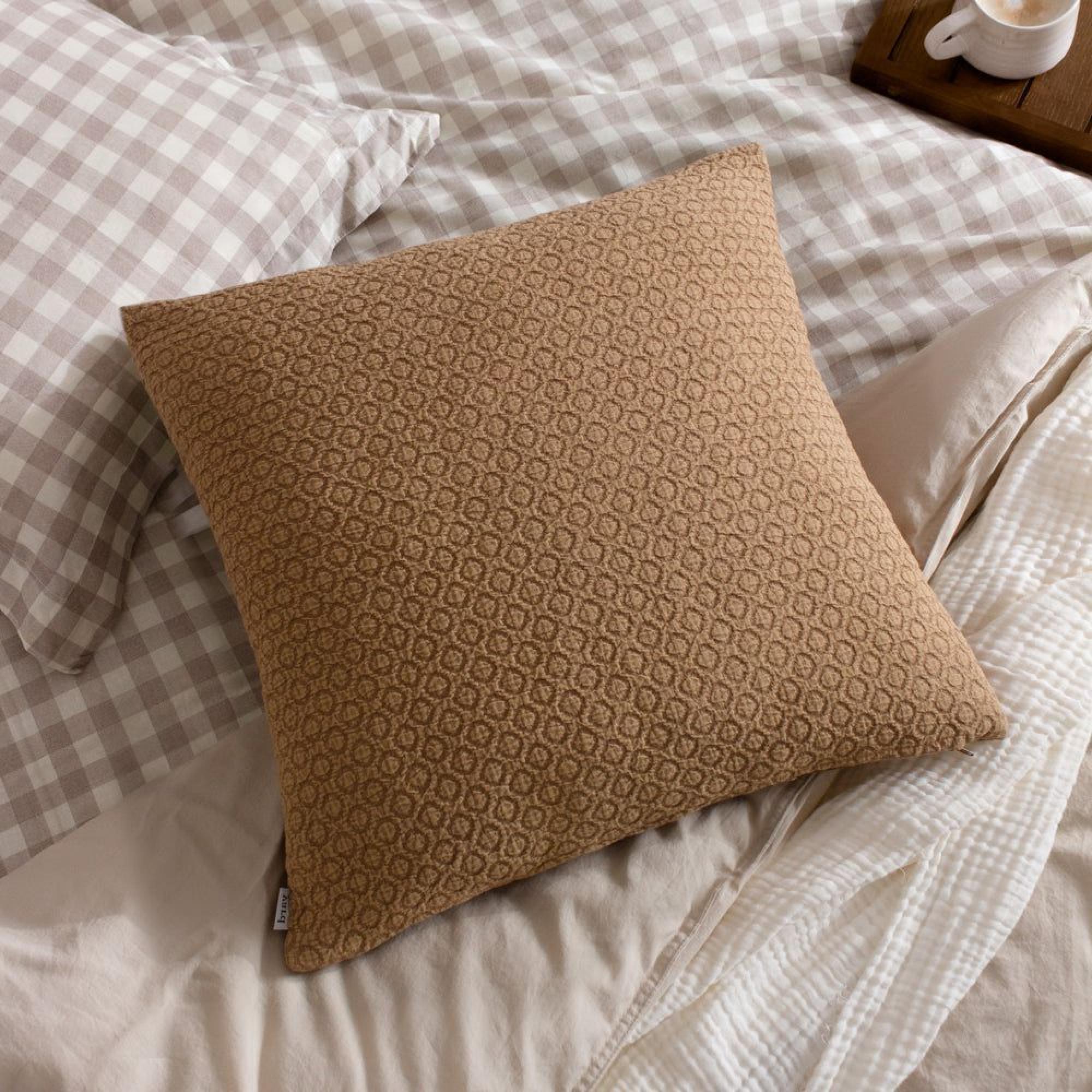 Yard Tryfan Biscuit Beige Textured Cushion