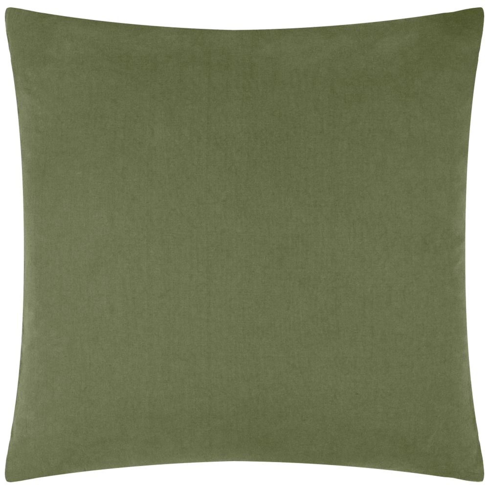 Yard Tryfan Olive Green Textured Cushion