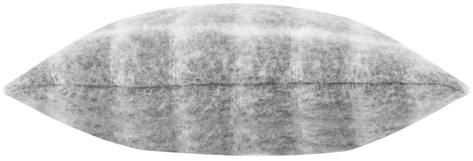 Yard Yarrow Flint Grey Check Cushion