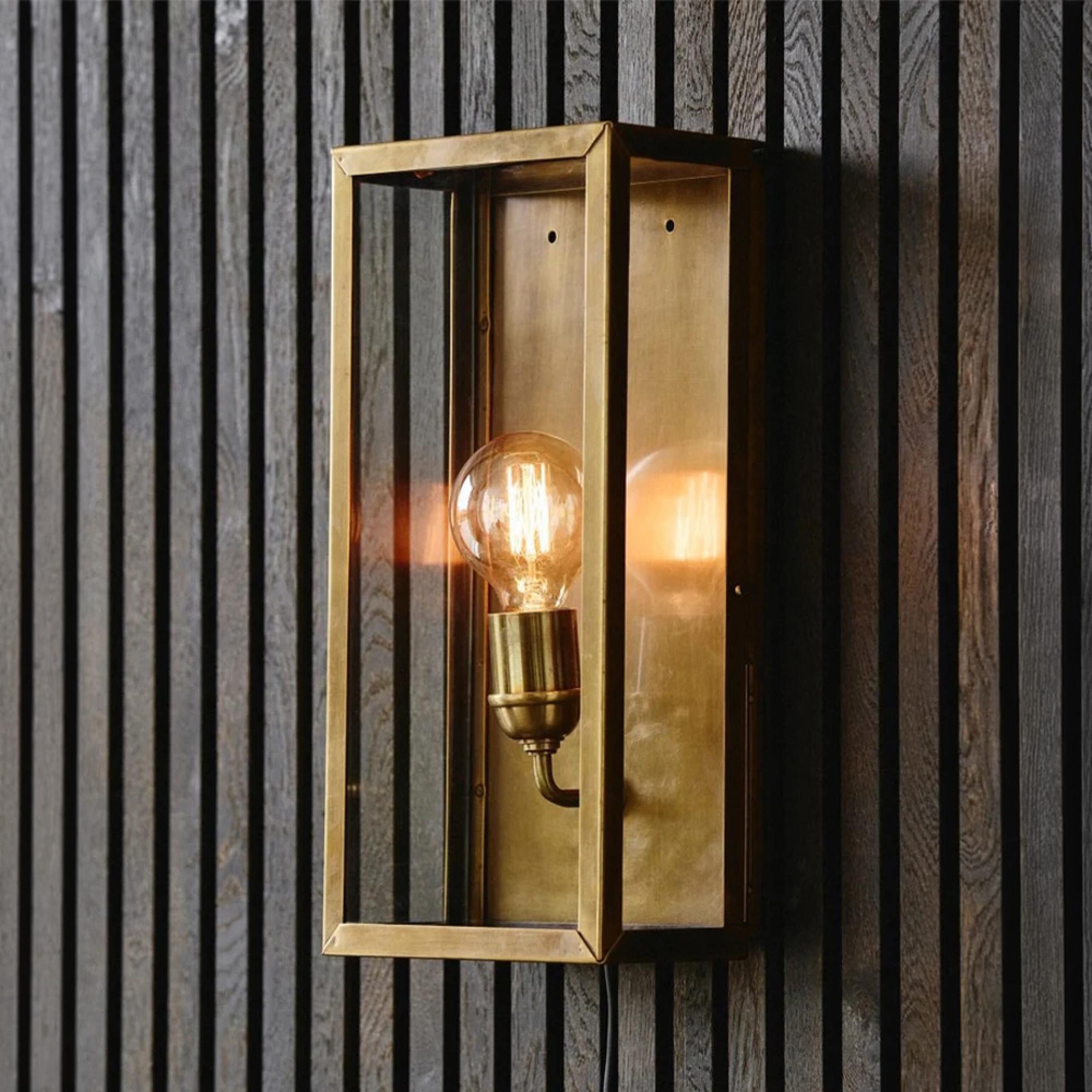 Eos Outdoor Wall Lamp - Brass