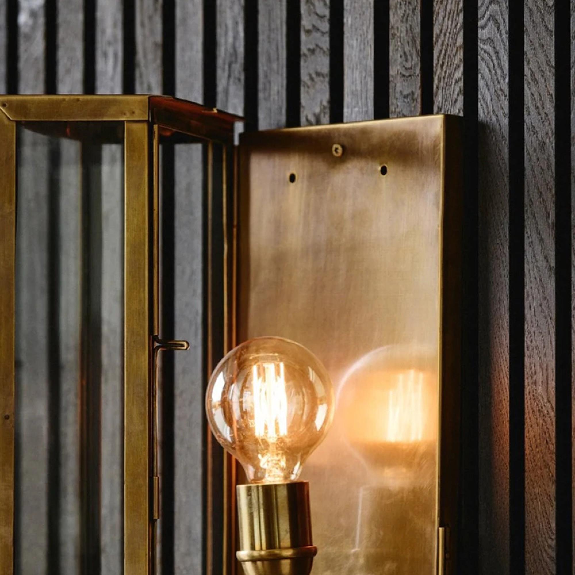 Eos Outdoor Wall Lamp - Brass