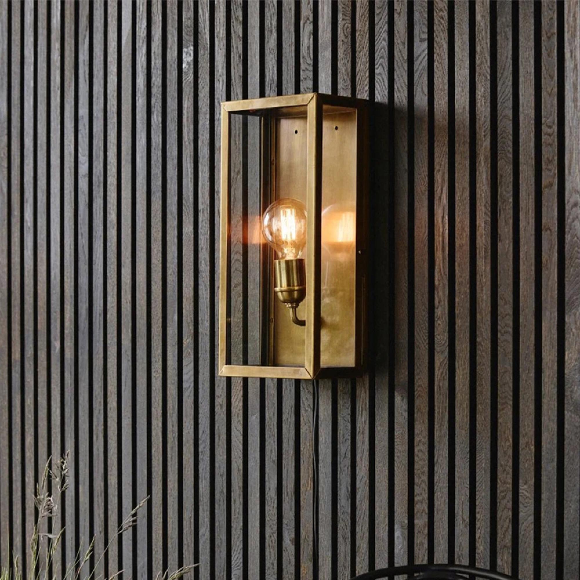 Eos Outdoor Wall Lamp - Brass