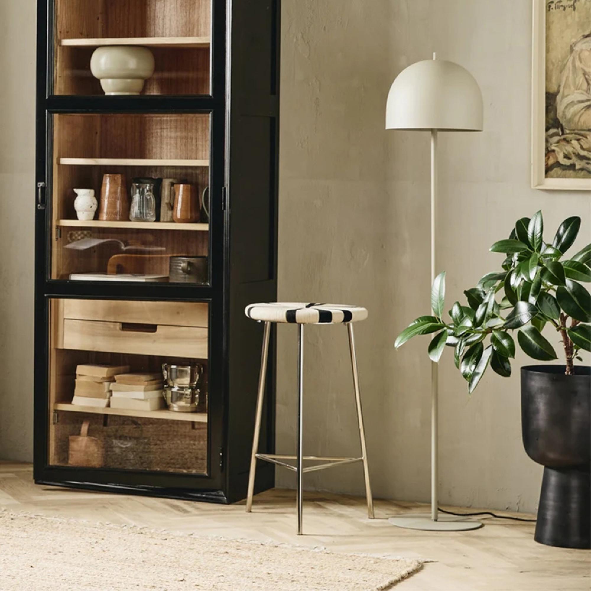 Glow Floor Lamp - Matt Beige - Metal