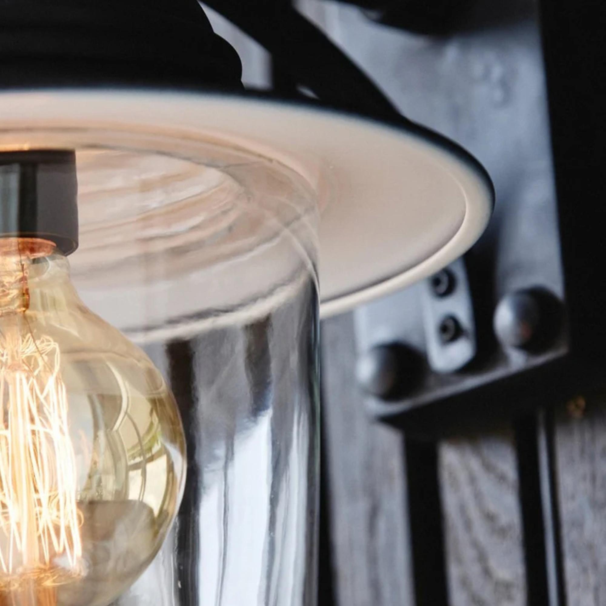 Outdoor Wall Lamp - Black - Metal