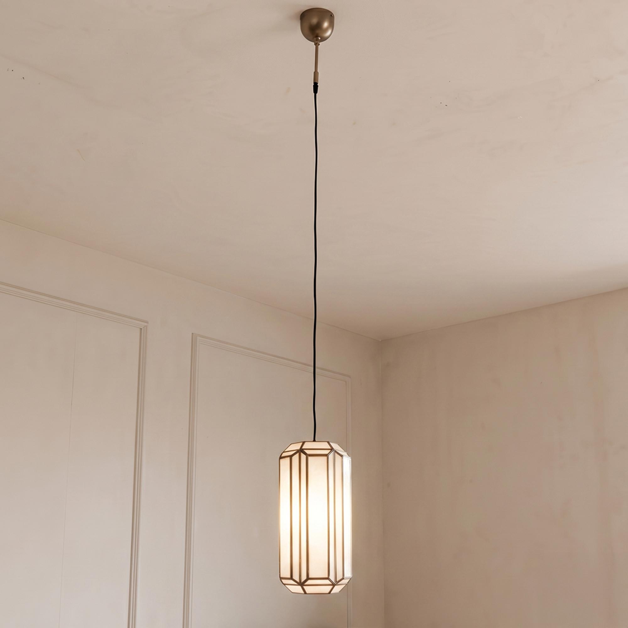 Elona Chandelier - Antique Brass - Glass and Metal