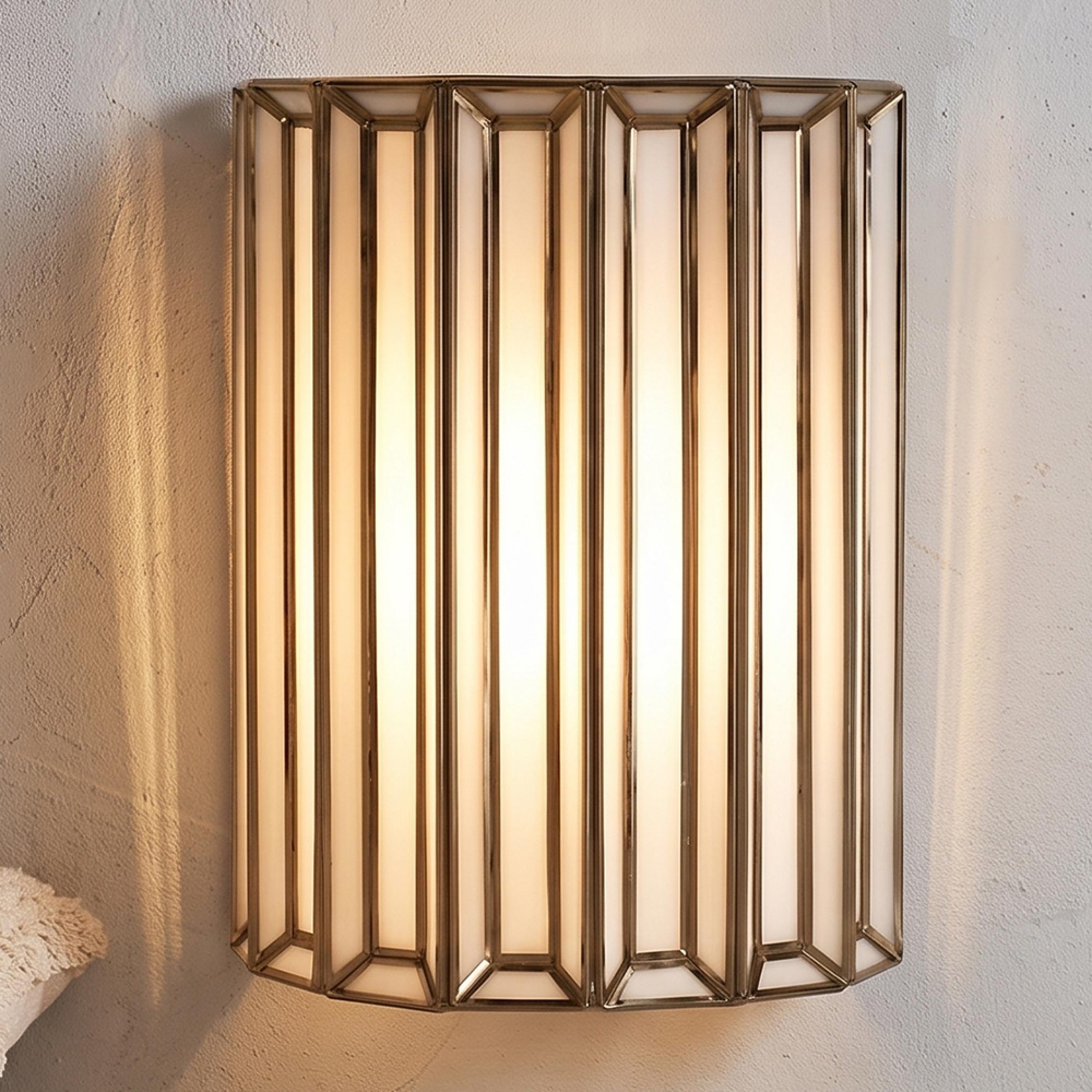 Lumine Wall Lamp - Antique Brass - Glass and Metal