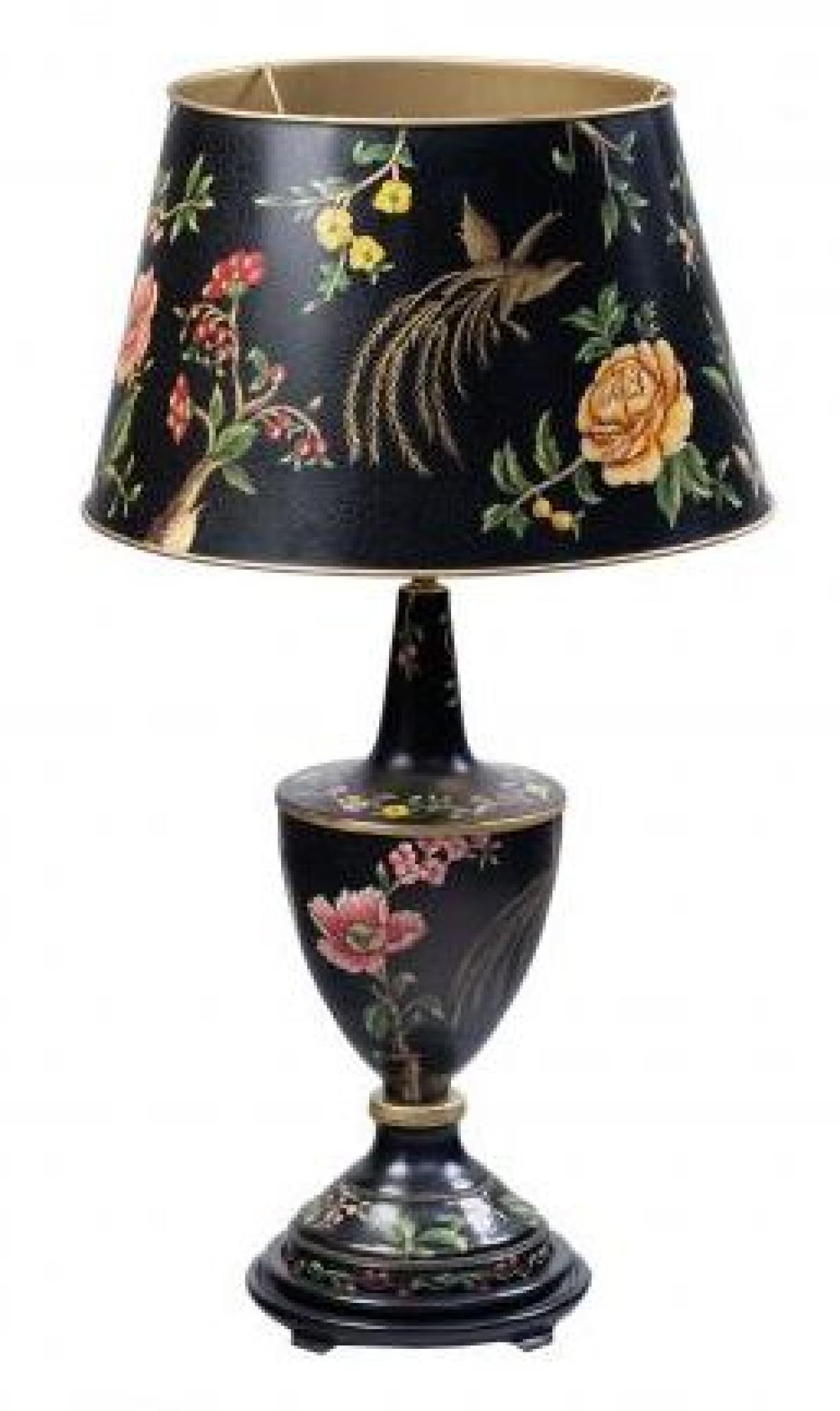 Meerut Black Lyre Bird Design Lamp