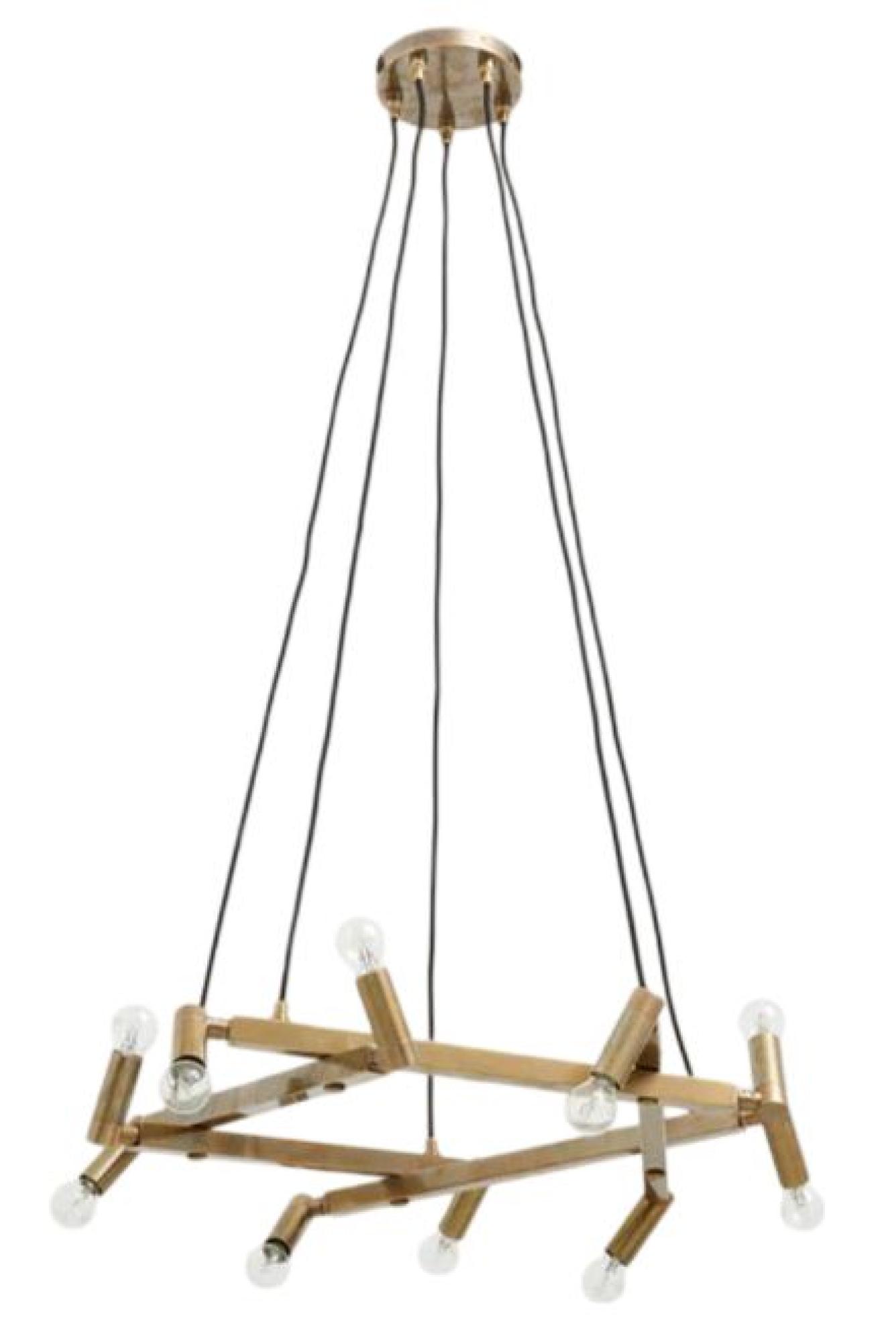 Brass 10 Bulbs Chandelier  