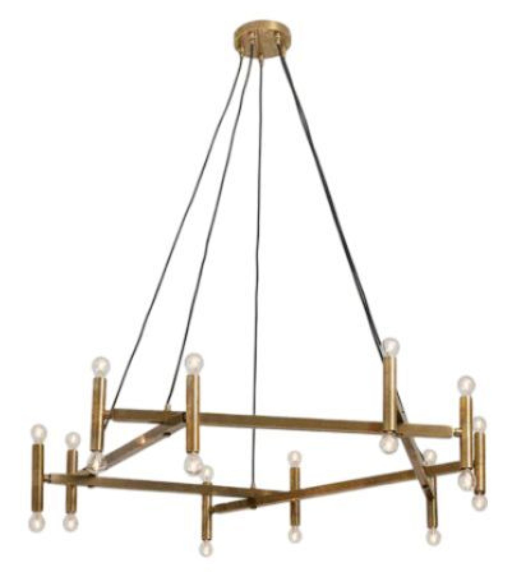 Brass 20 Bulbs Chandelier  