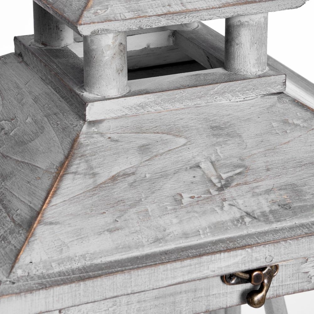 Wooden Lanterns - Set of 3 - Traditional Cross Section