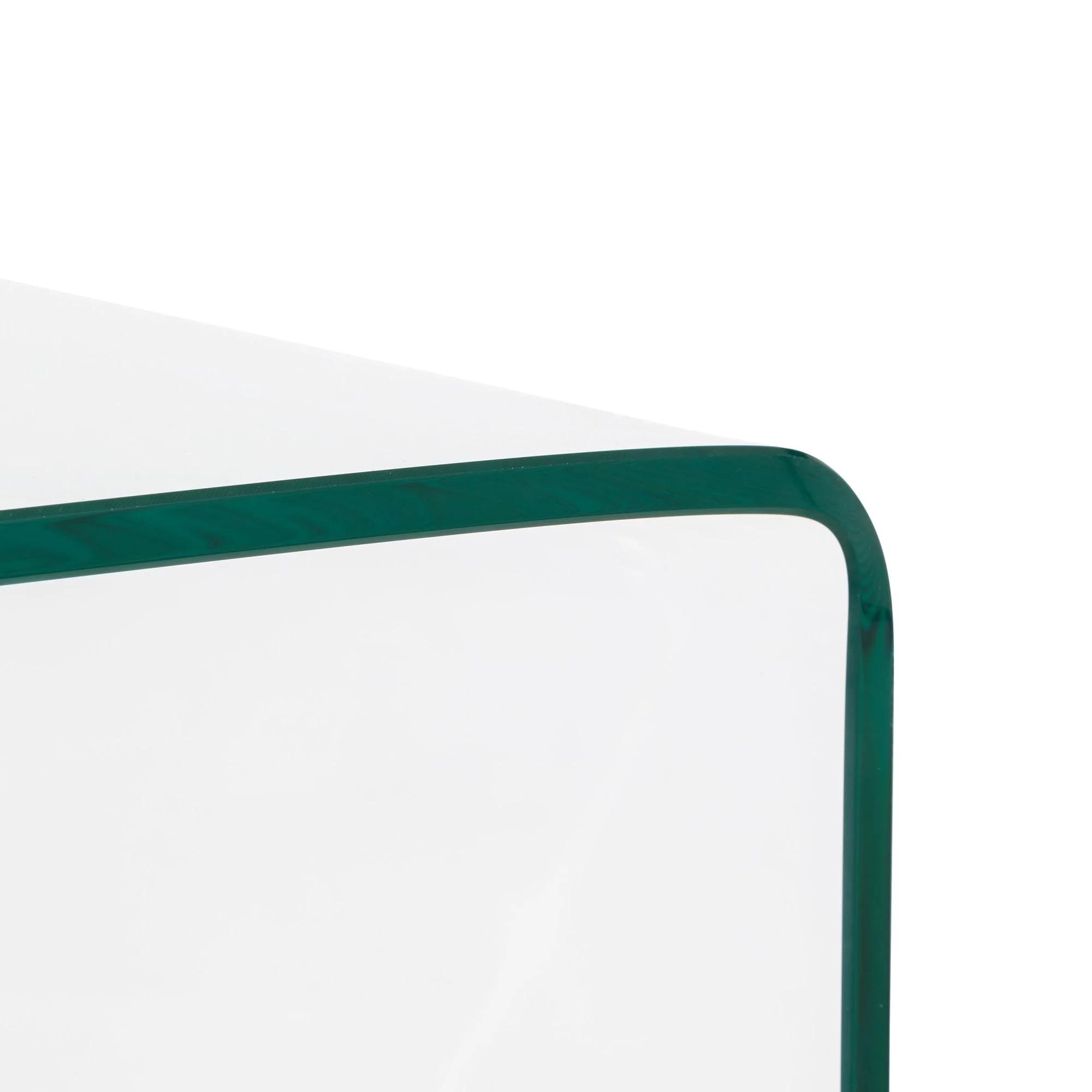 Amalfi Office Desk - Bent Glass