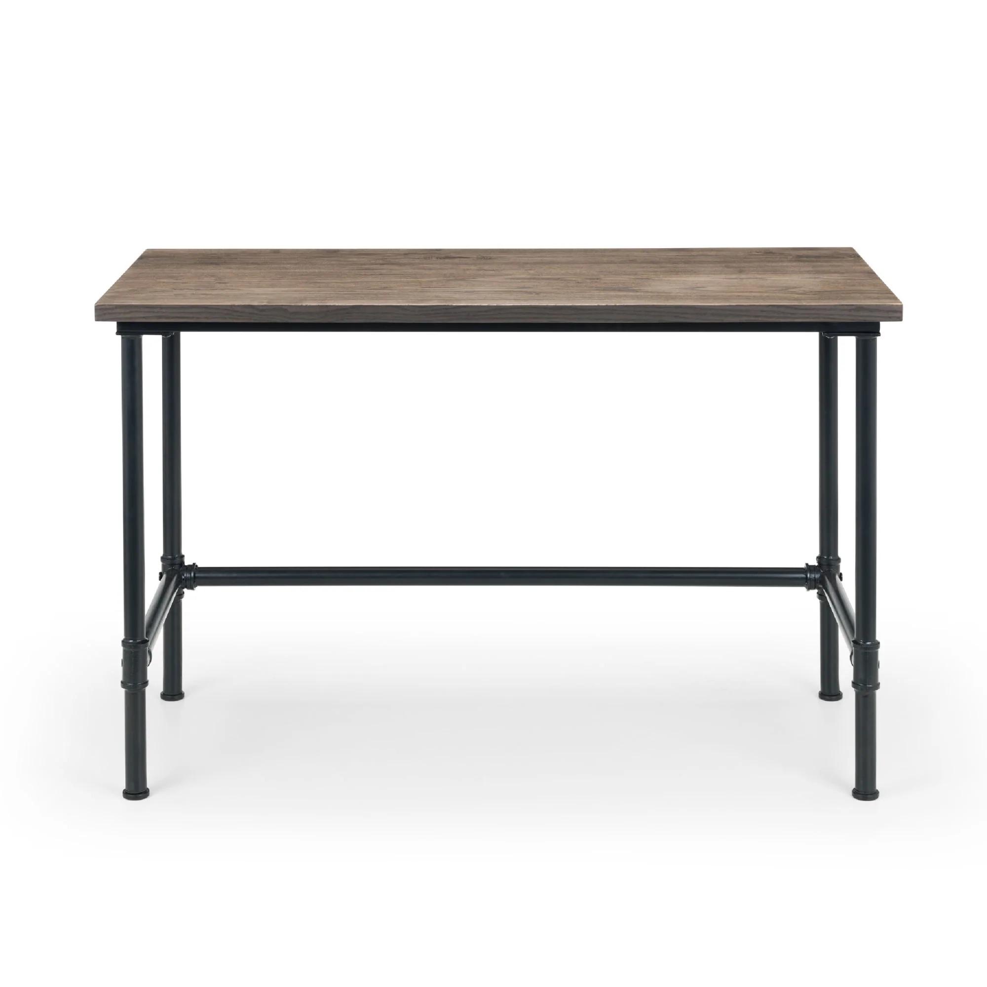 Carnegie Desk - Elm Wood - Industrial
