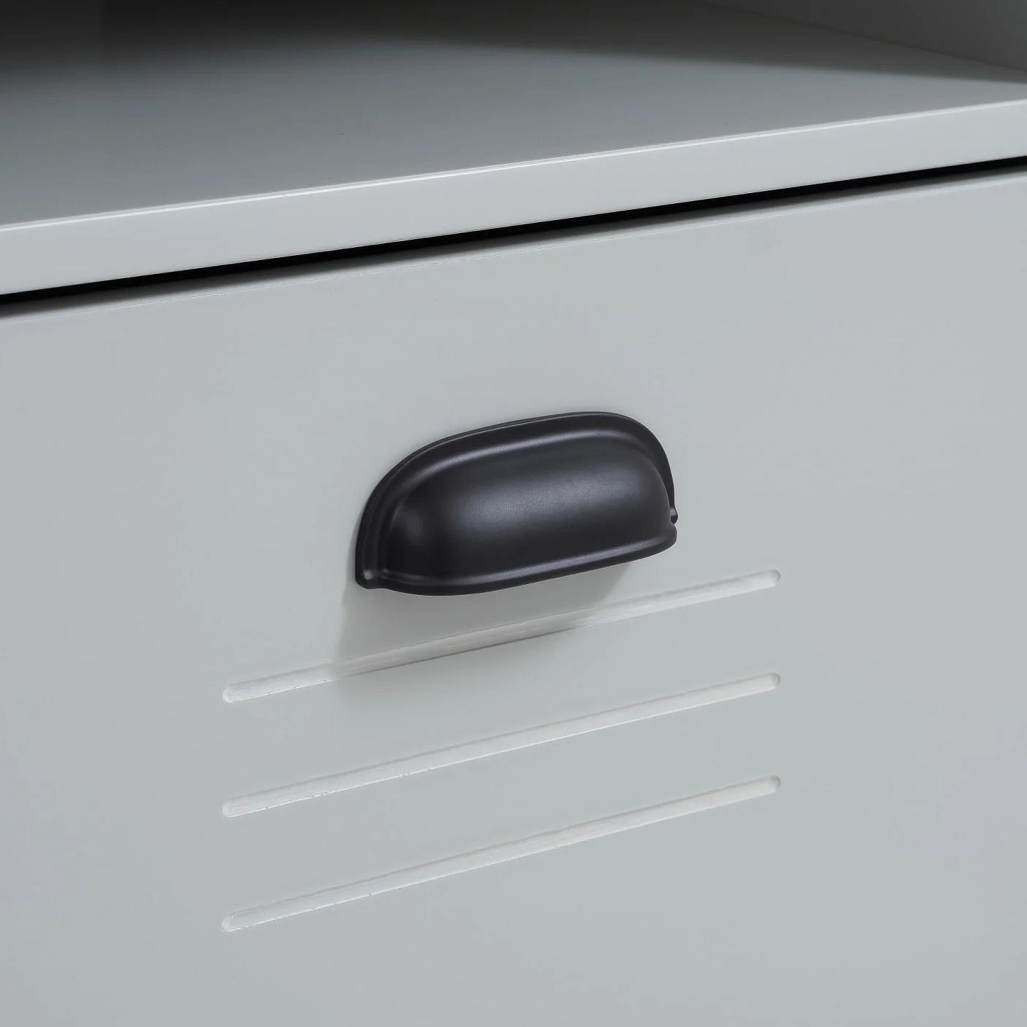 Lakers Locker Desk - 1 Door - Grey