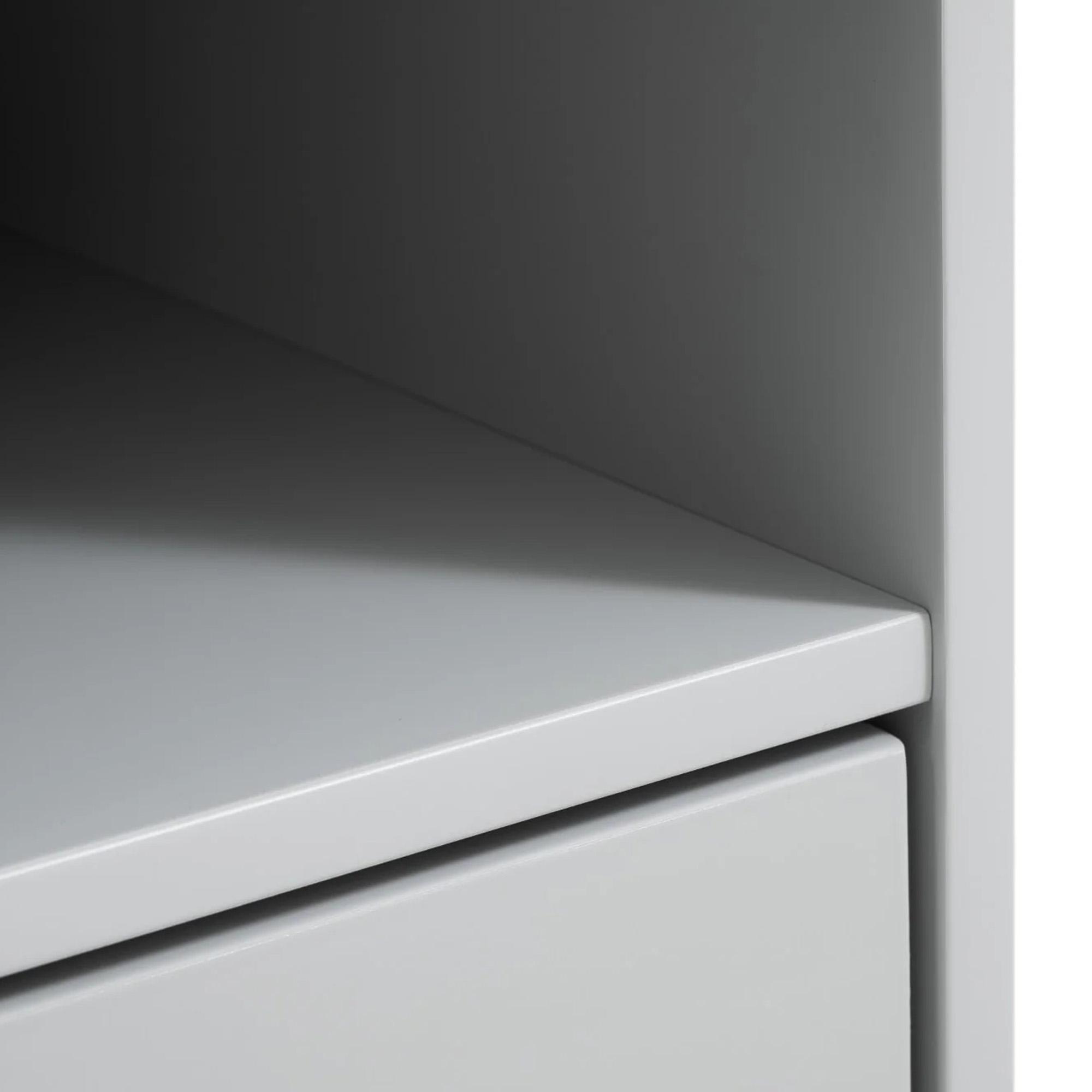 Lakers Locker Desk - 1 Door - Grey