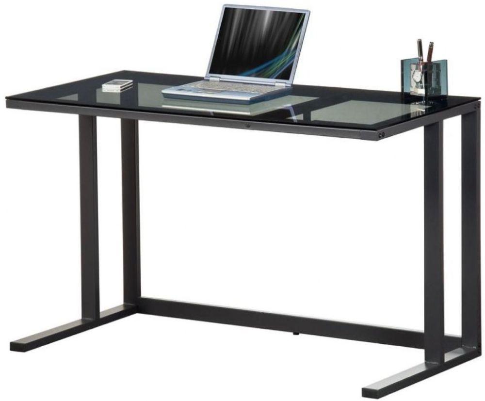 Air Glass Home Office Desk - Black - AW53385