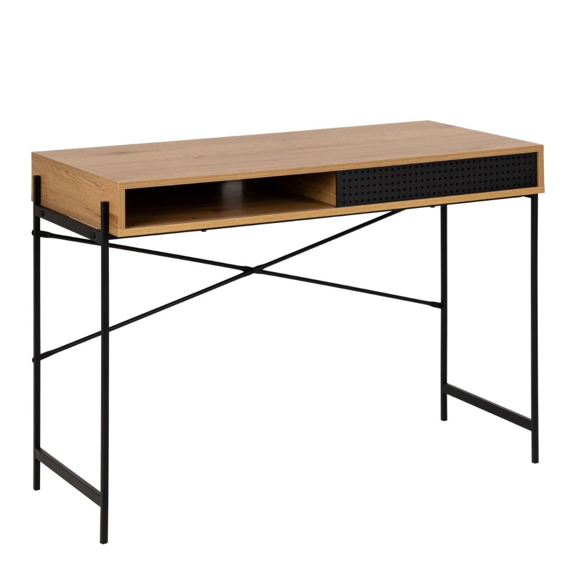Angus Oak Effect 1 Door Desk