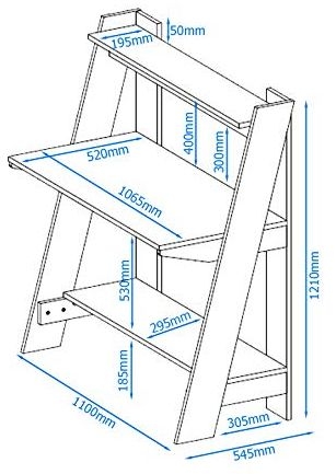 Arizona Writing Desk - Light Oak - AW2100