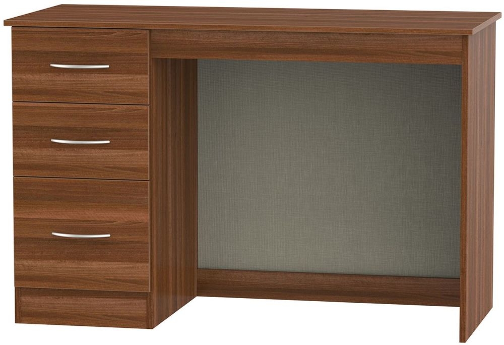 Avon Walnut Effect 3 Drawer Desk