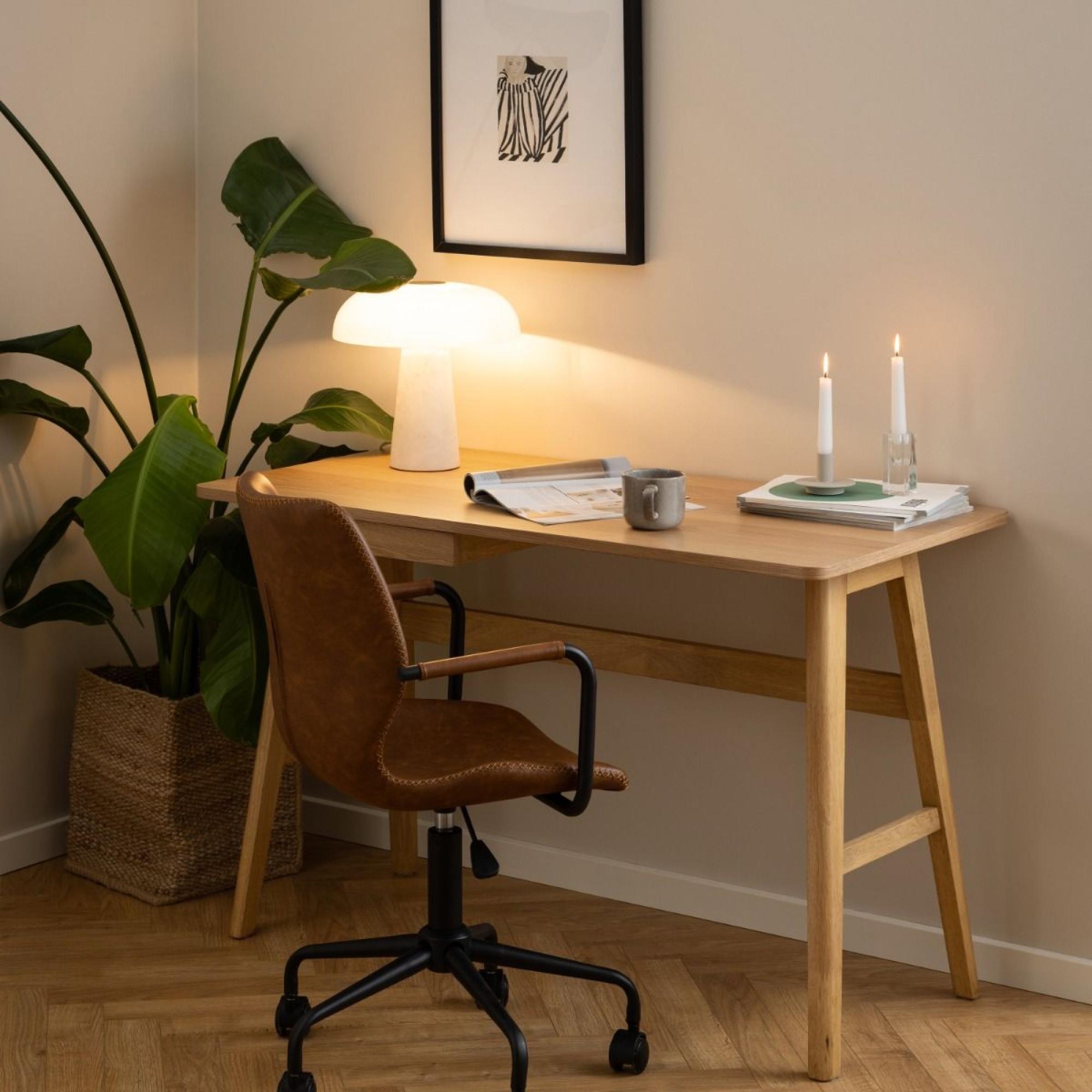 Barnett Oak Office Desk