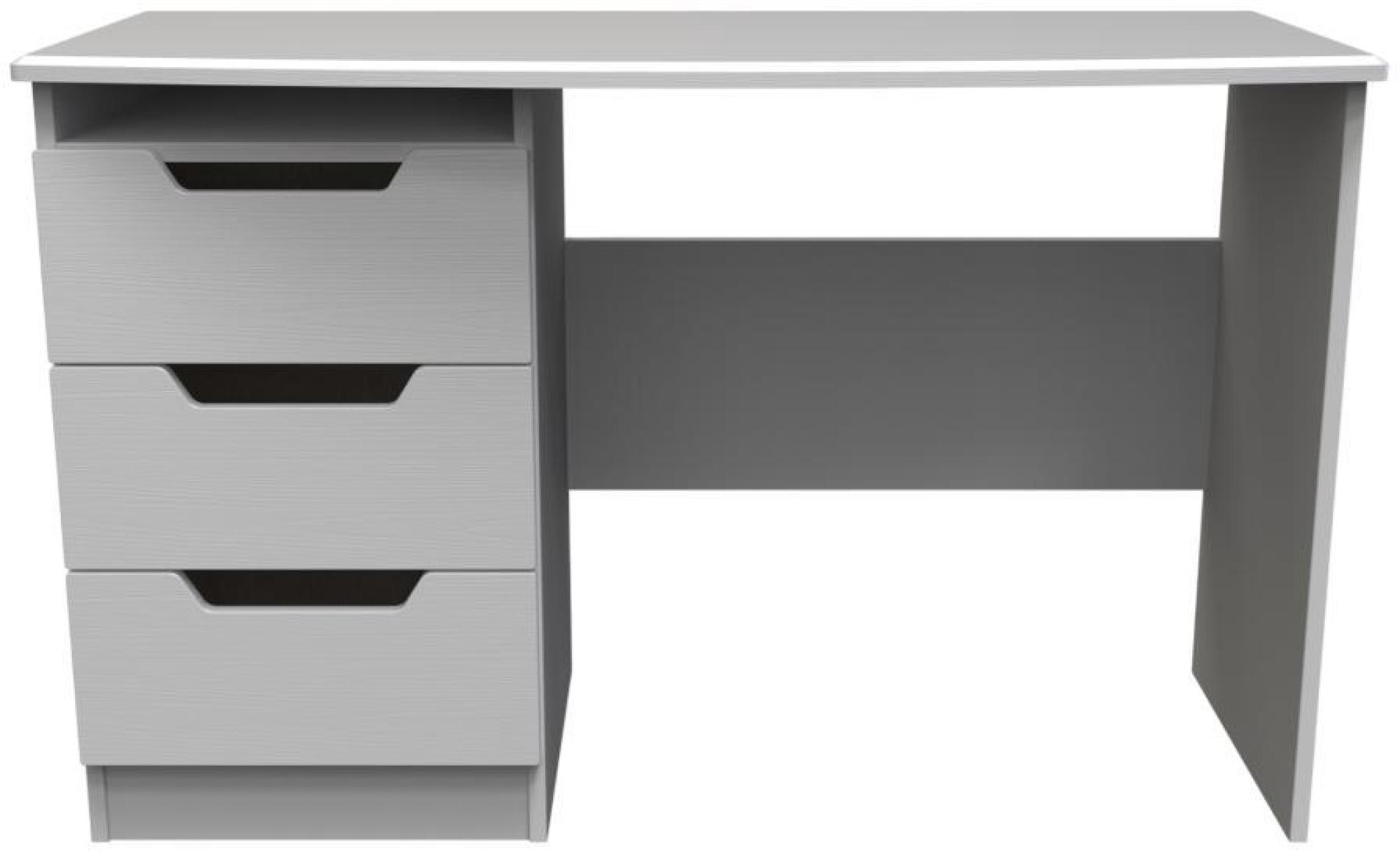 Bella Grey Ash 3 Drawer Desk