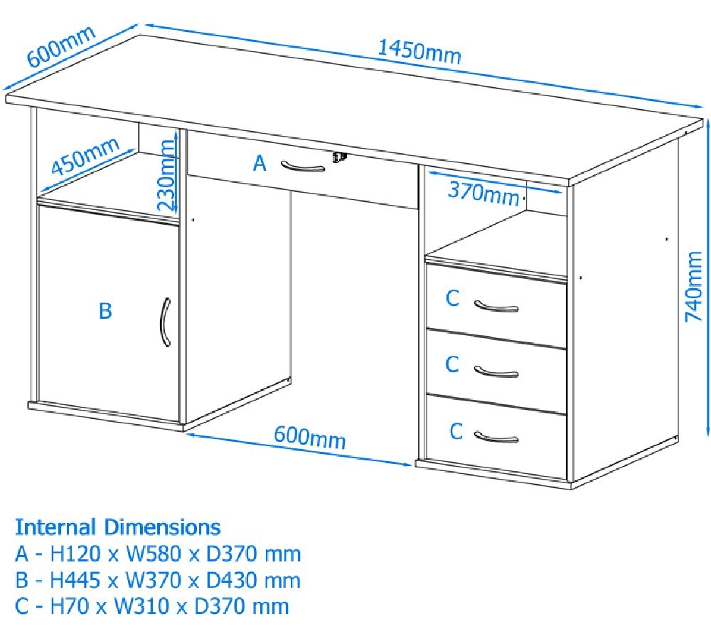 Dallas Computer Desk - AW12289