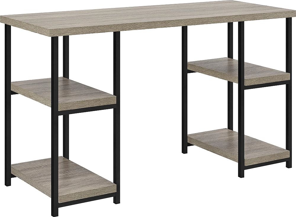 Elmwood Desk - Double Pedestal - Distressed Grey Oak - 9832096PCOMUK