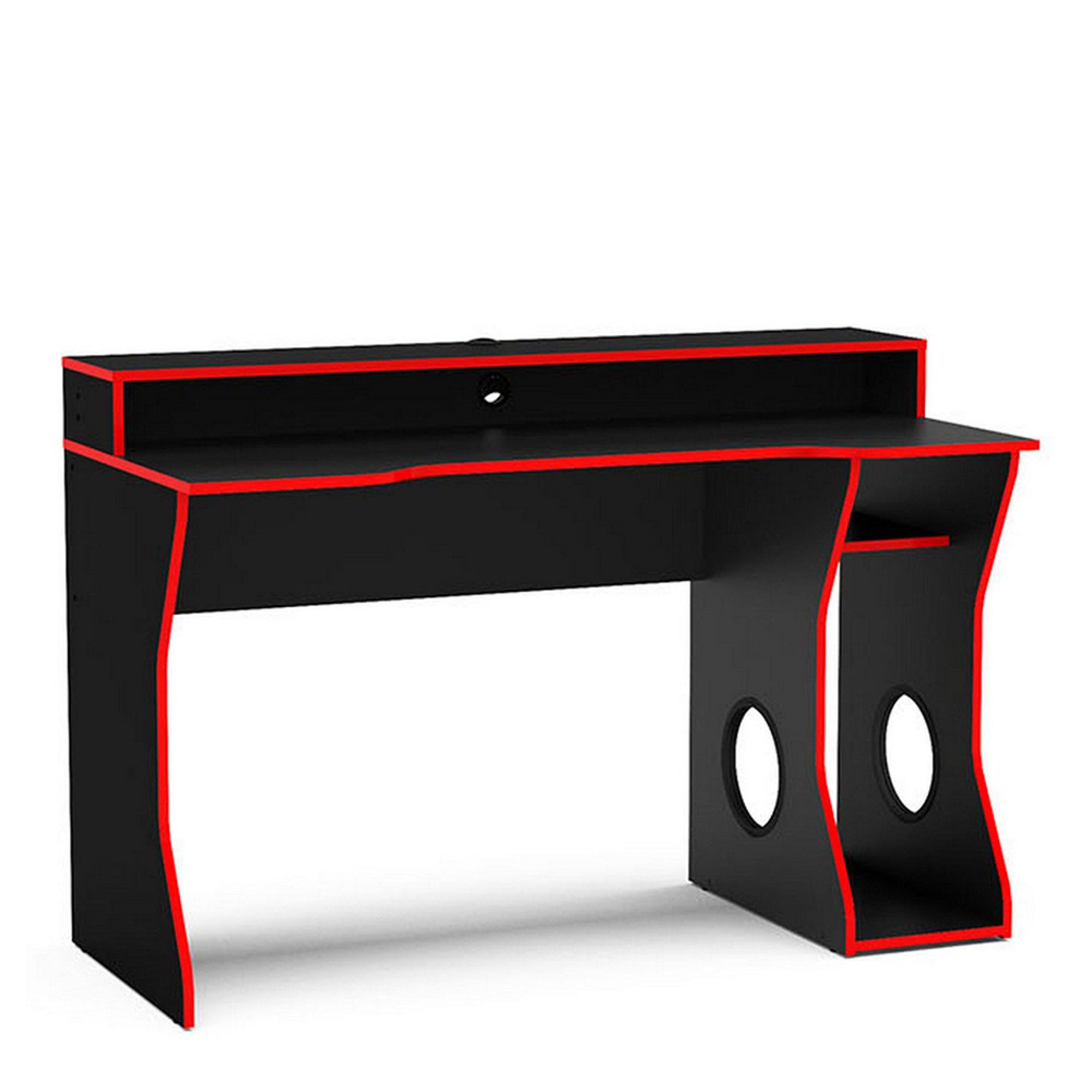 Enzo Gaming Desk - Black and Red