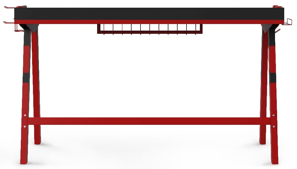 Fuego Gaming Desk - Red & Black - AW9230