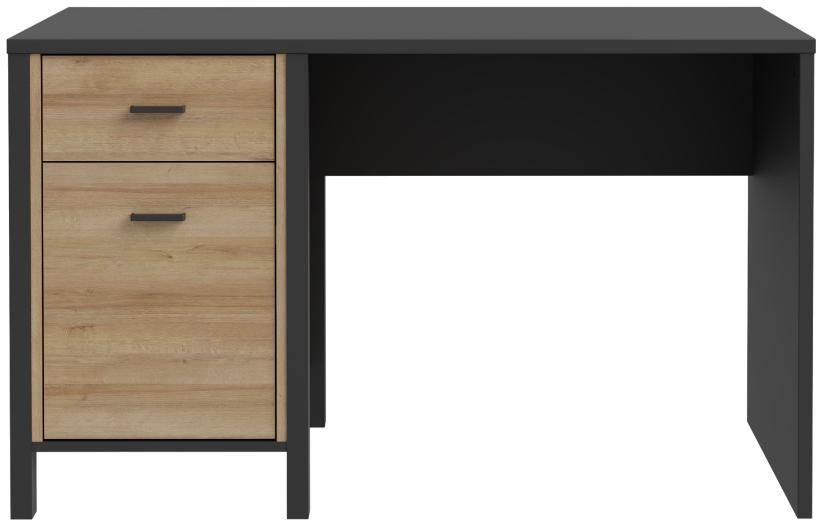 High Rock Oak Effect 1 Door 1 Drawer Desk