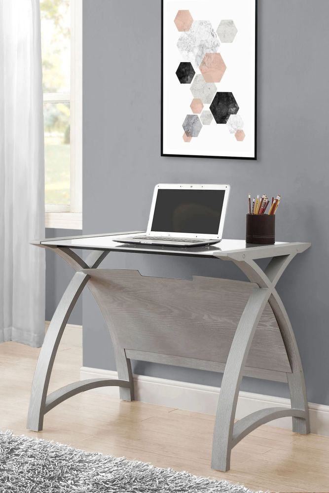 Curve Laptop Table - Grey - 900LT - PC201