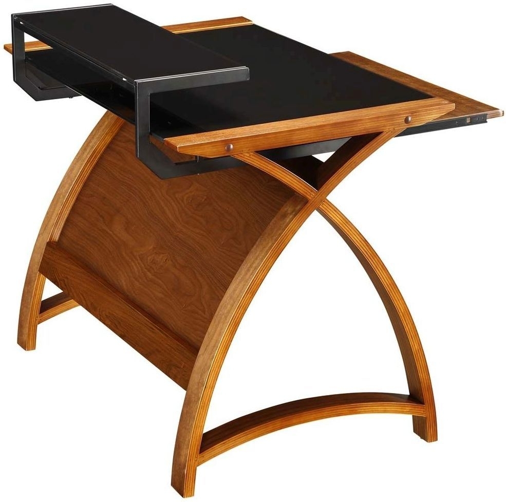 Curve Computer Desk - Walnut - PC201 900