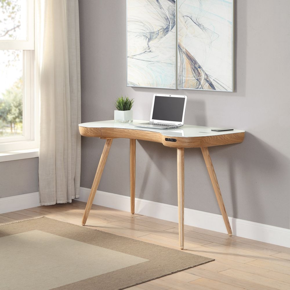 San Francisco Charging Desk with Bluetooth Speaker - Ash - PC711