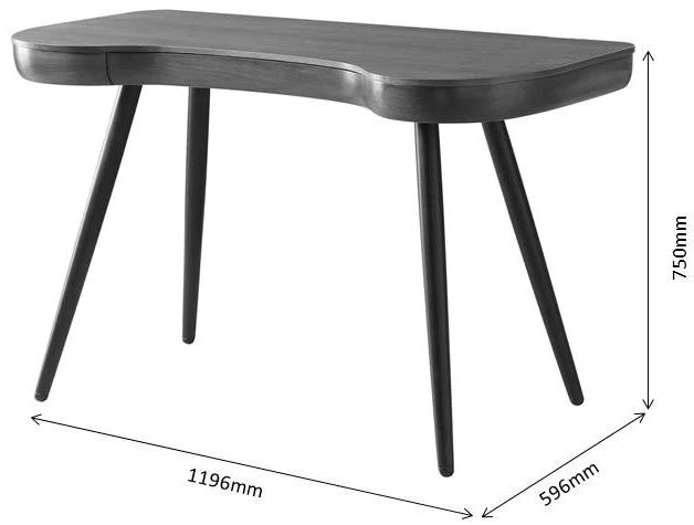 San Francisco Executive Curved Desk - Walnut - PC714