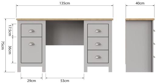 Lyman Study Desk - Variant Available