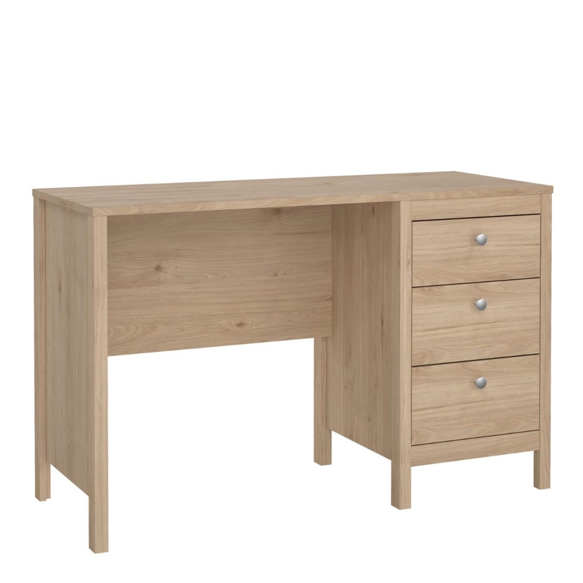 Madrid Jackson Hickory Oak 2 Drawer Desk