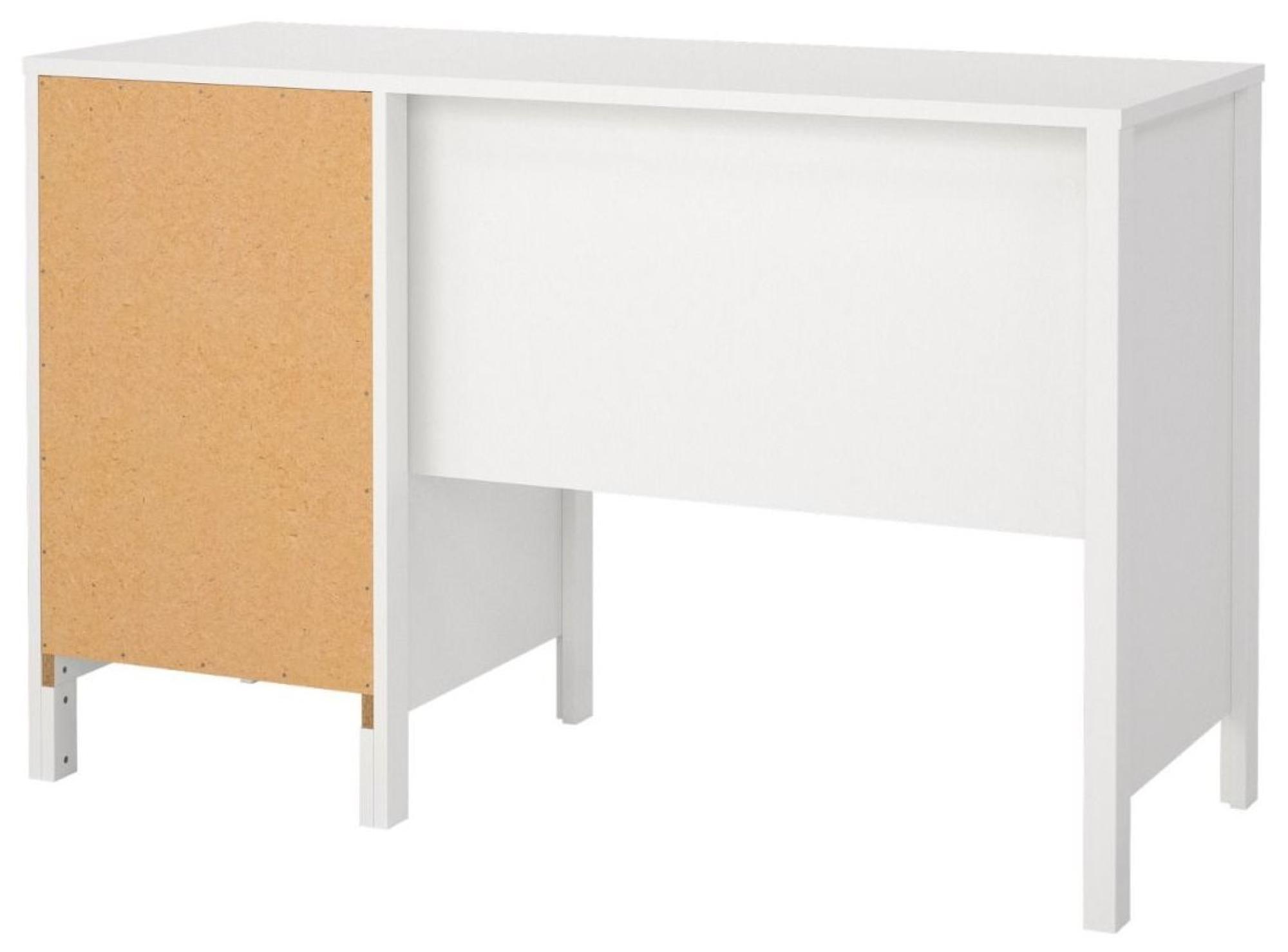 Madrid White 3 Drawer Desk