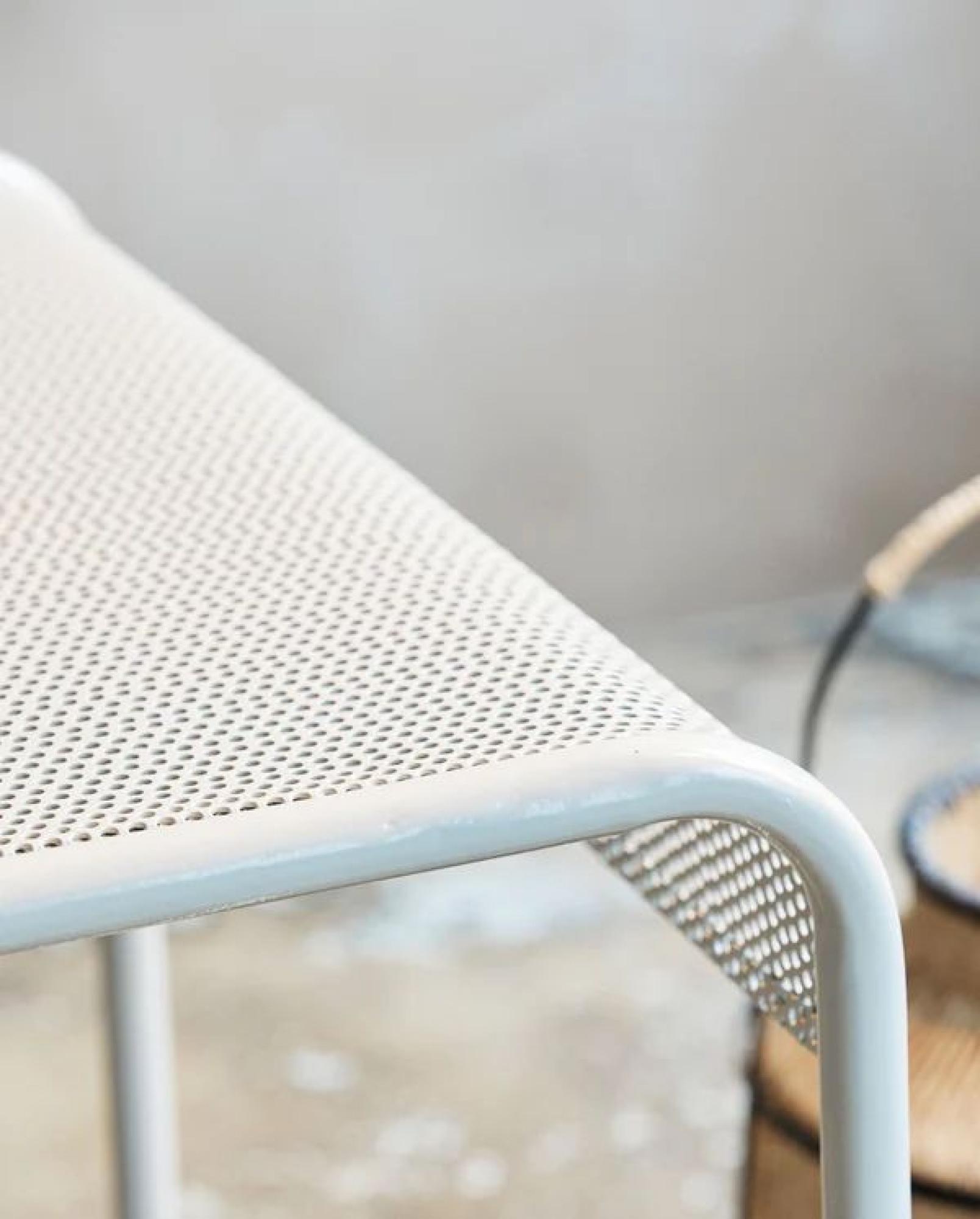 Brenta Writing Desk - White - Metal