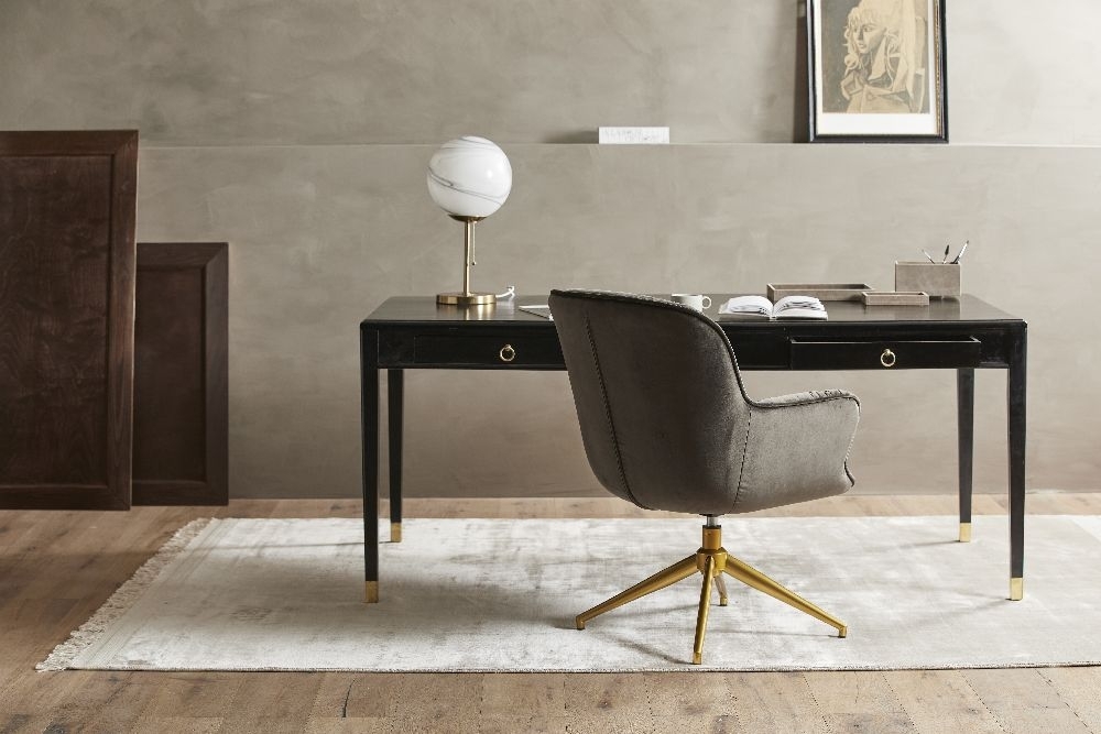 Ems Desk - Black - Mango Wood