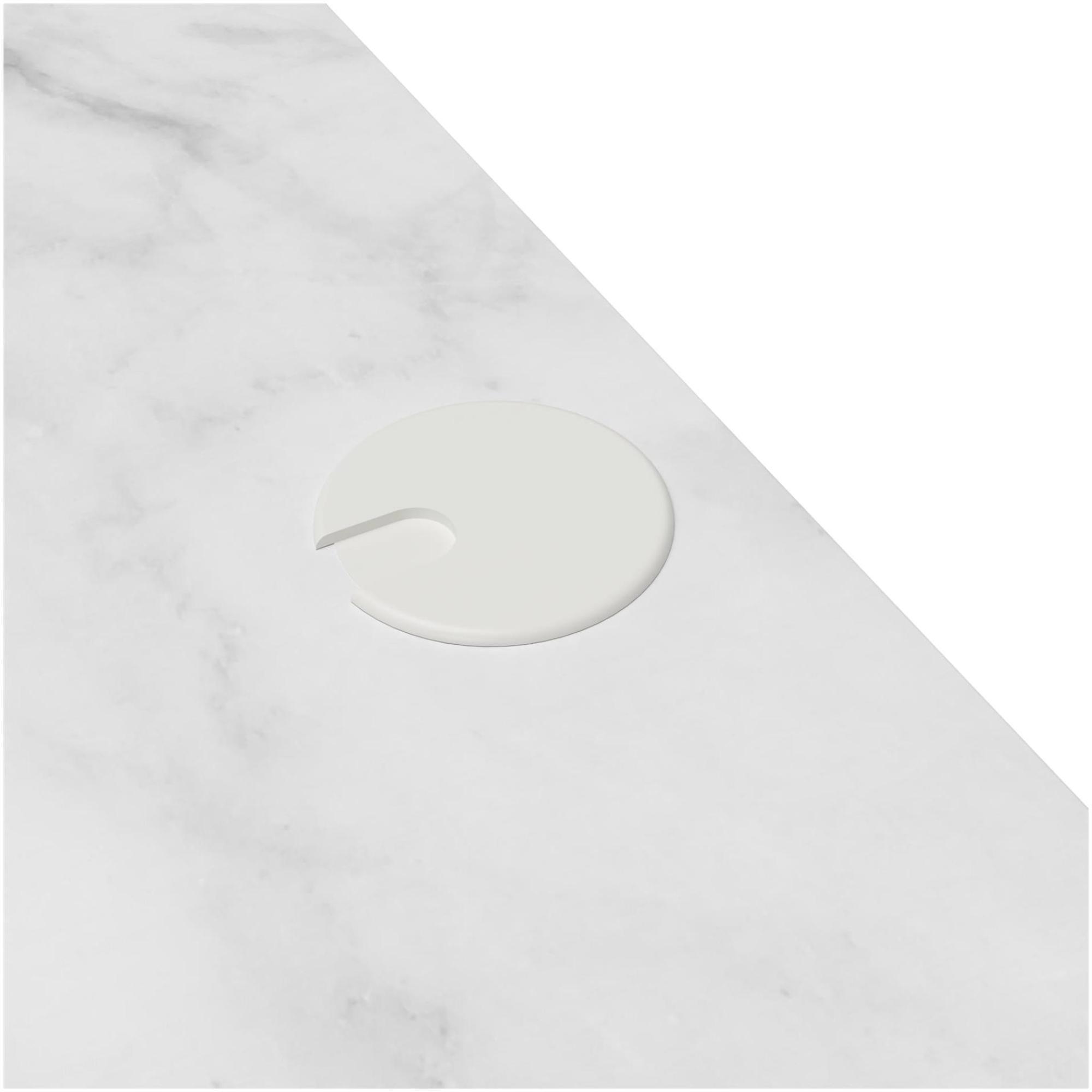 Novogratz Athena Desk - White Marble - AW9618891COMNUK