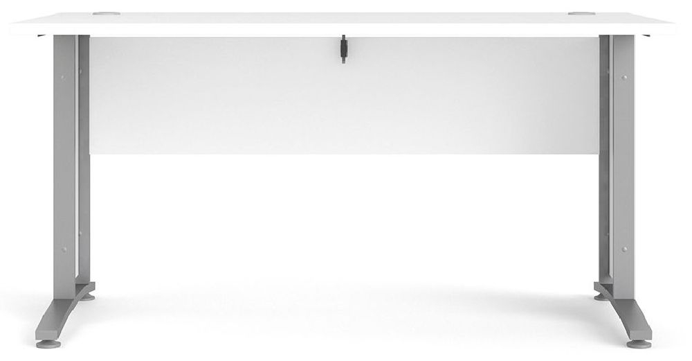 Prima White and Grey 150cm Desk
